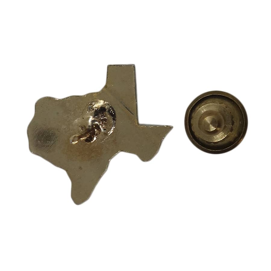 EYES OF TEXAS ピンズ テキサス州 地図型 留め具付き