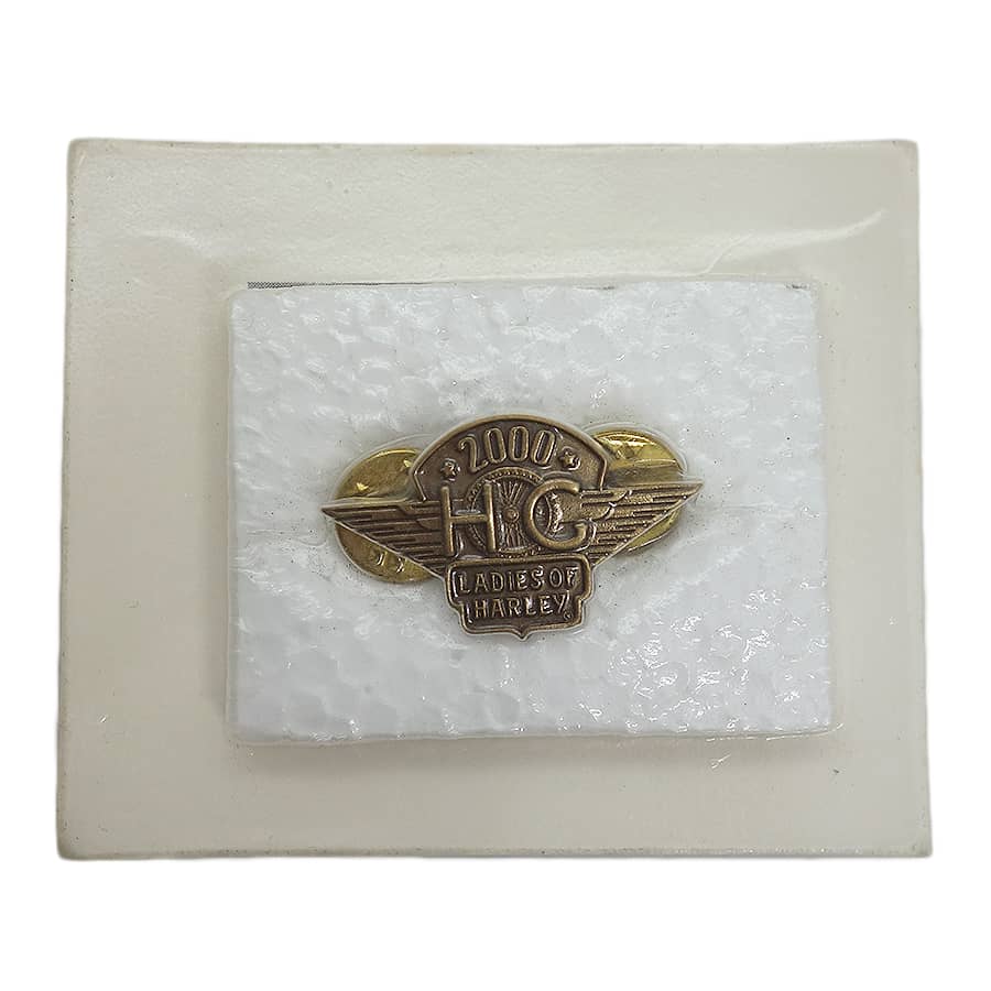 H.O.G. 2000 バイカー ピンズ LADIES ハーレーオーナーズグループ 留め具付き