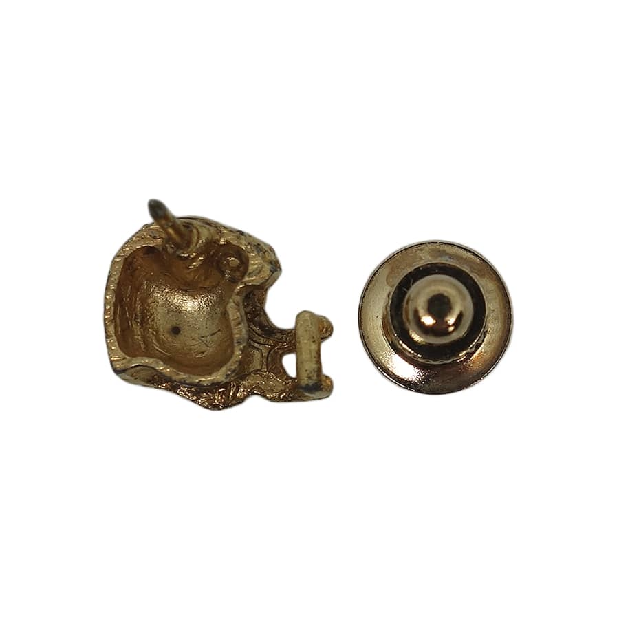 アメフト ヘルメット ピンズ 金色 留め具付き