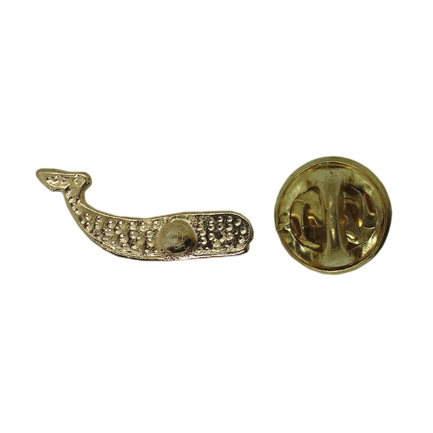 鯨 クジラ ピンズ 金色