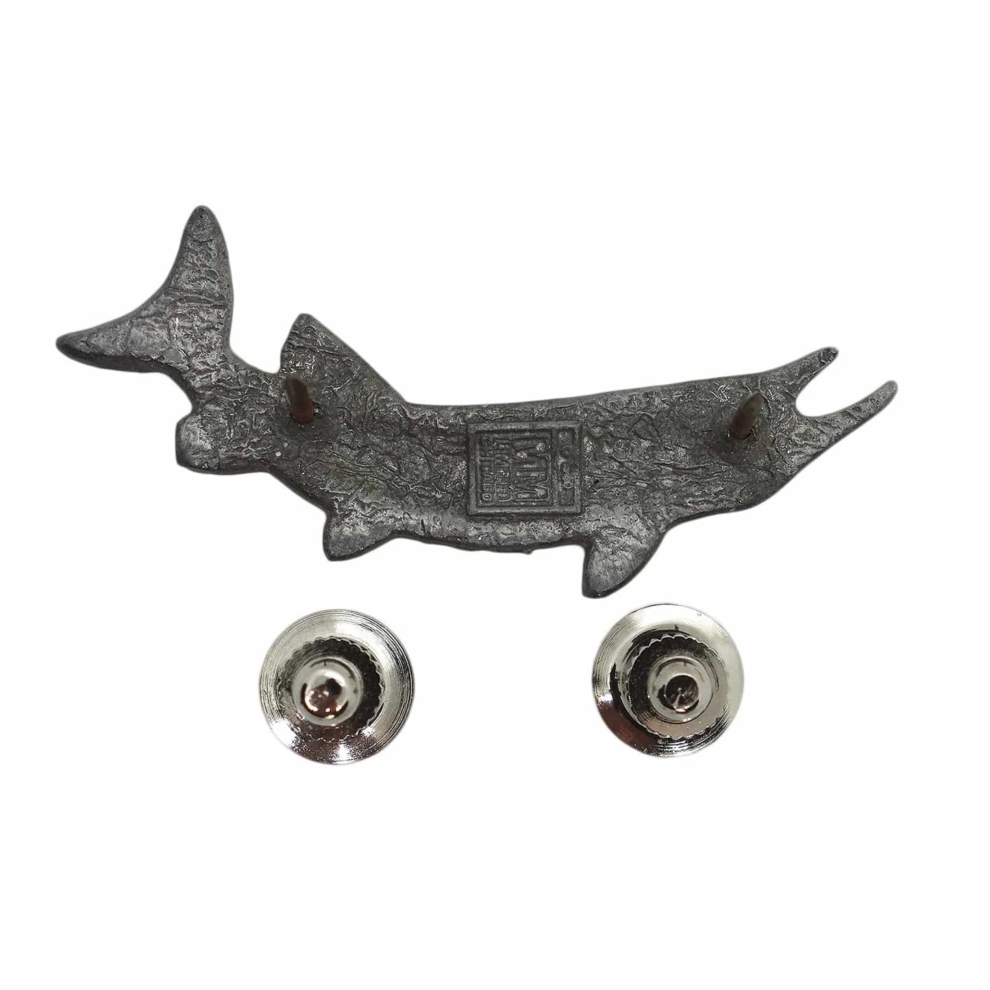 魚 ピンズ ピューター 留め具付き
