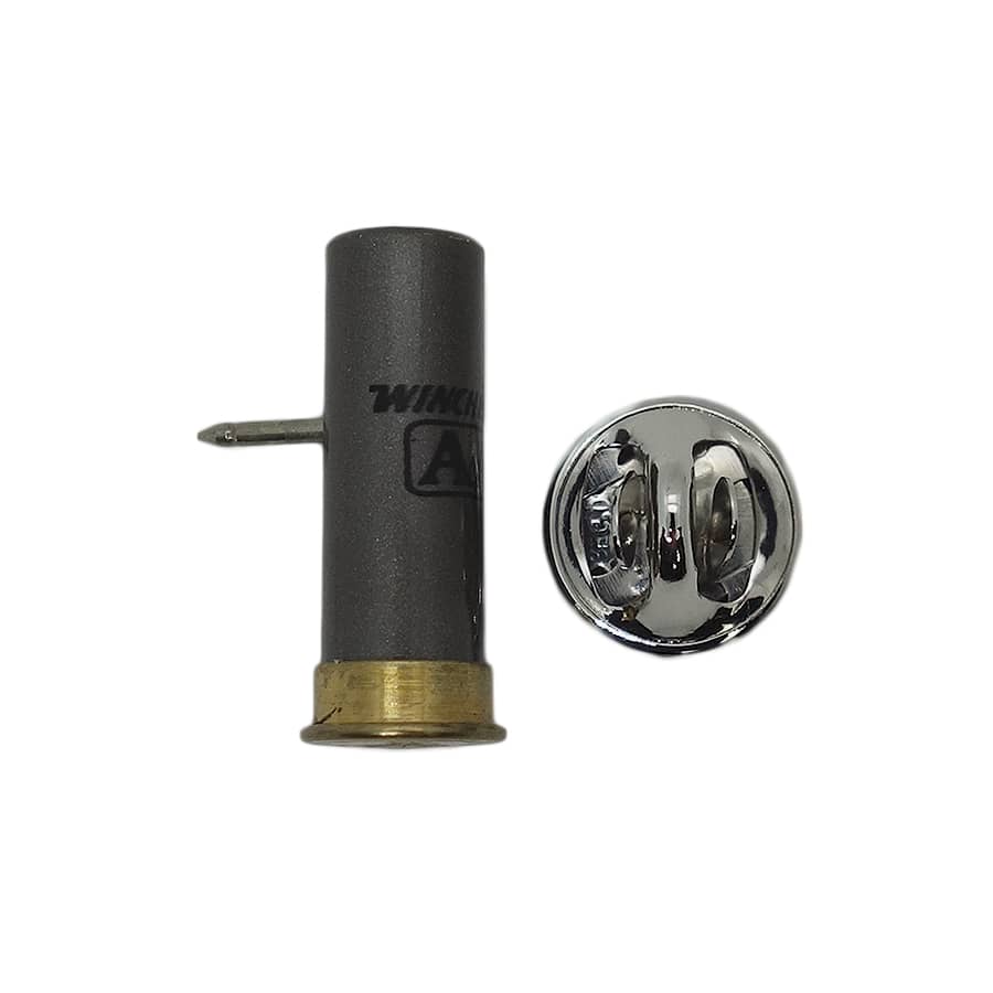 Winchester AA ウィンチェスター ショットシェル 灰色 ピンズ 散弾銃 留め具付き