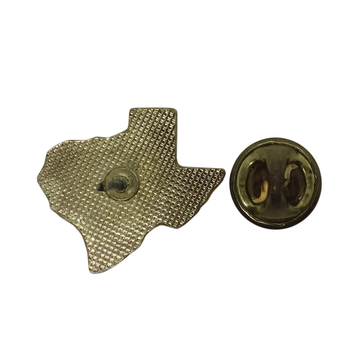 TEXAS テキサス州 地図型 ピンズ 留め具付き