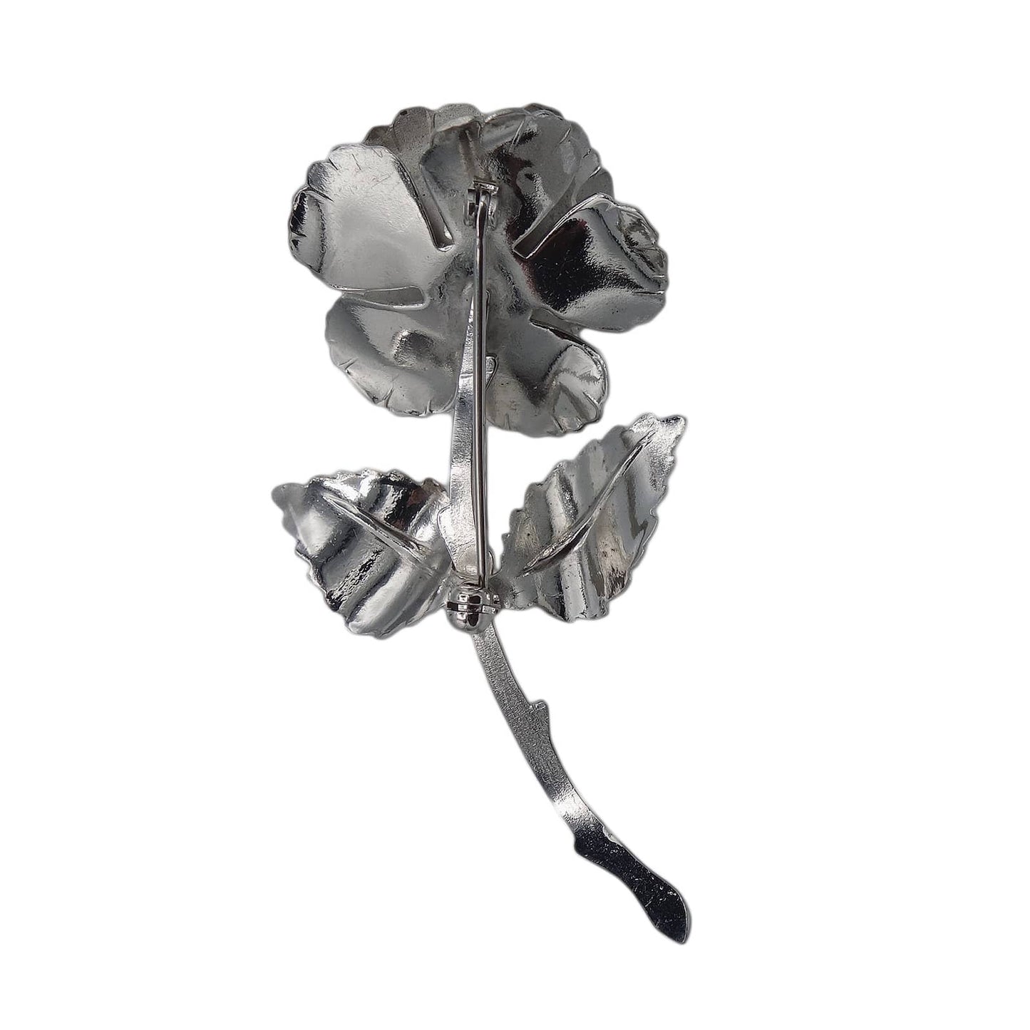 一輪の薔薇 ブローチ 花