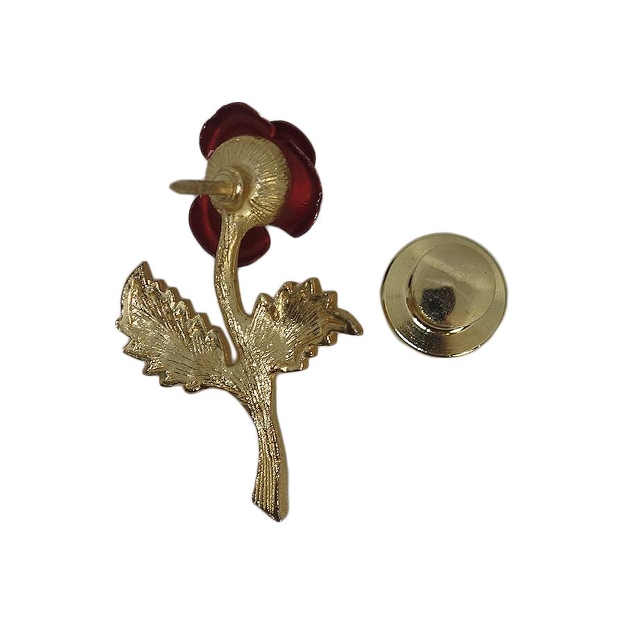 薔薇 ピンズ 花 留め具付き