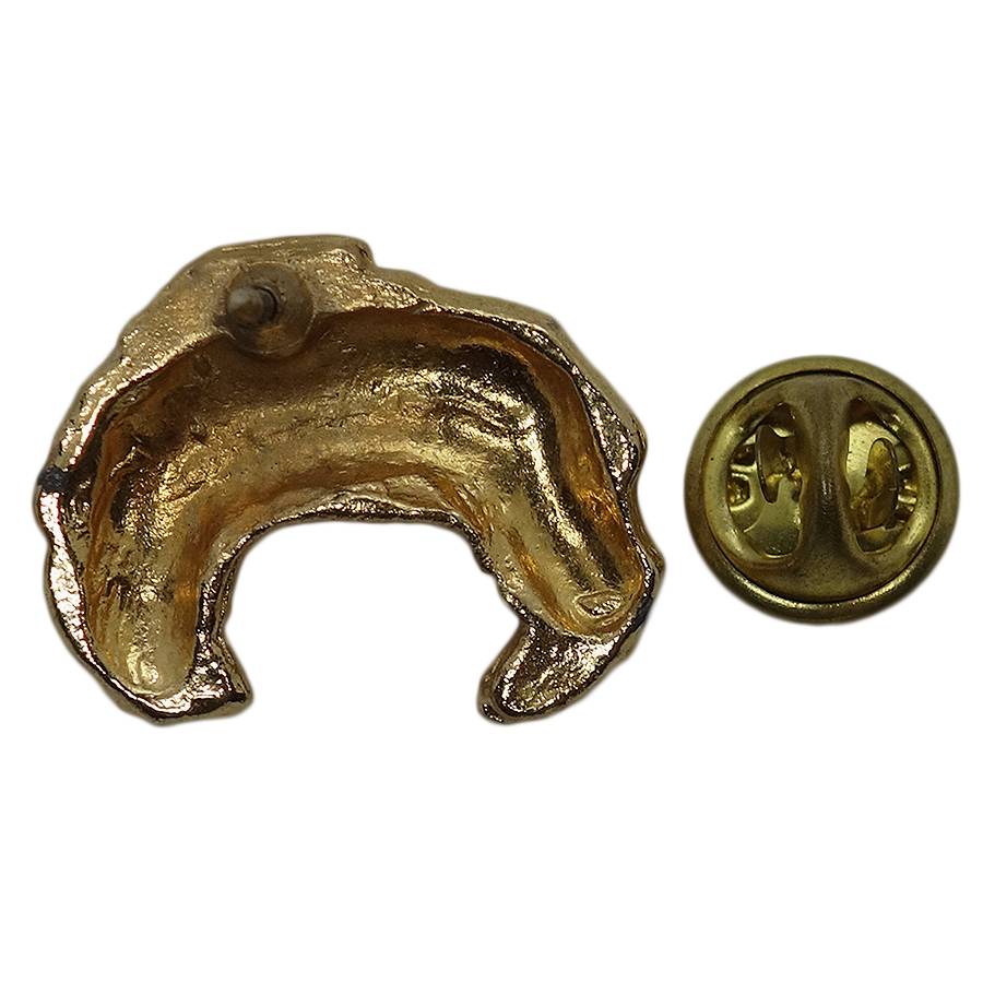 クロワッサン ピンズ 金色 パン 留め具付き