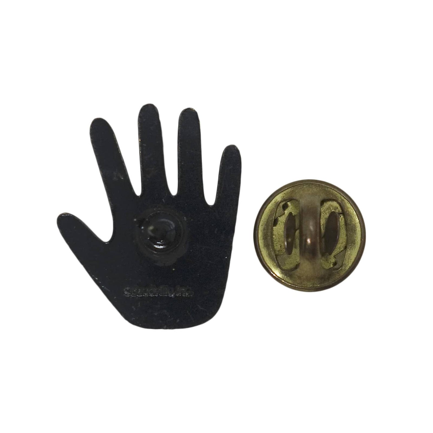 Helping Hand 手にハート ピンズ 留め具付き