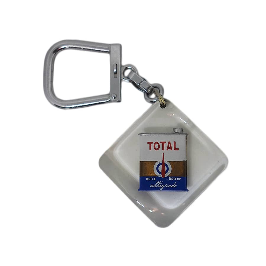 Bourbon ビンテージ キーホルダー TOTAL オイル缶