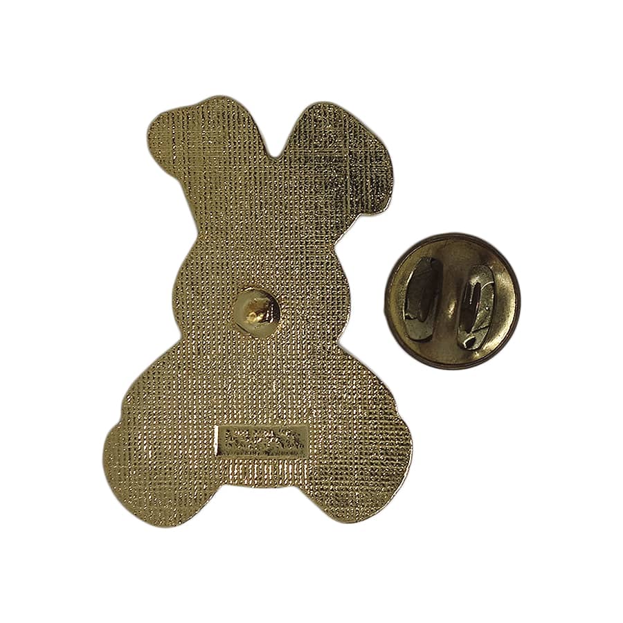 ウサギのぬいぐるみ ピンズ 留め具付き