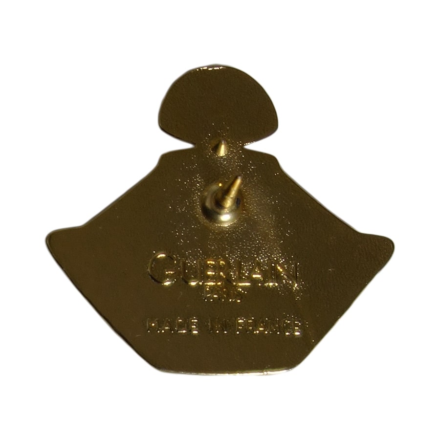 GUERLAIN ゲラン ピンズ ブランド 香水 ボトル型 金色 ビンテージ 留め具付き ピンバッジ