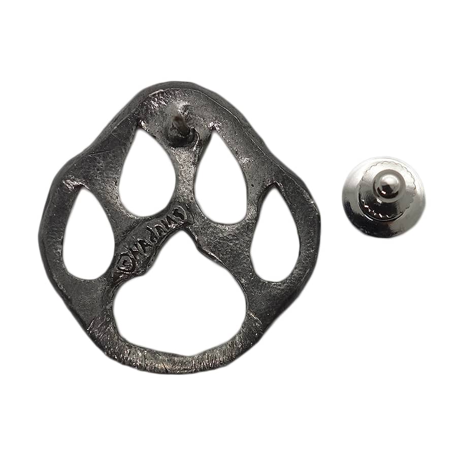 動物の足跡 ピンズ 留め具付き