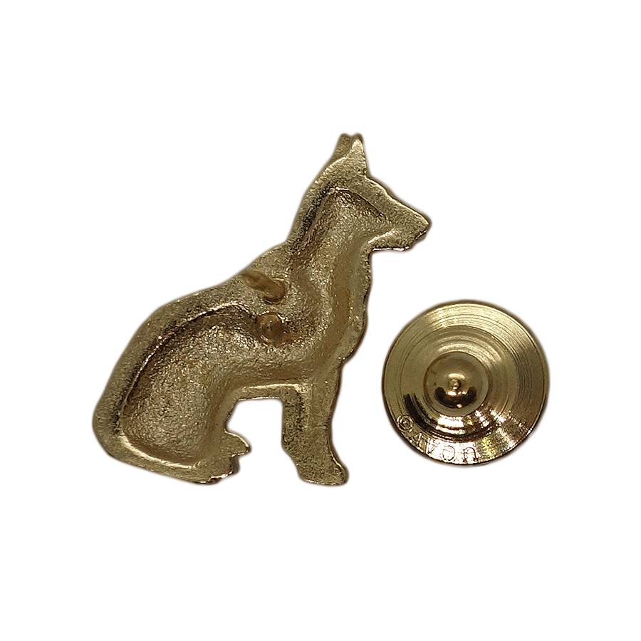 AVON ジャーマンシェパード 犬 ピンズ 金色 エイボン 留め具付き
