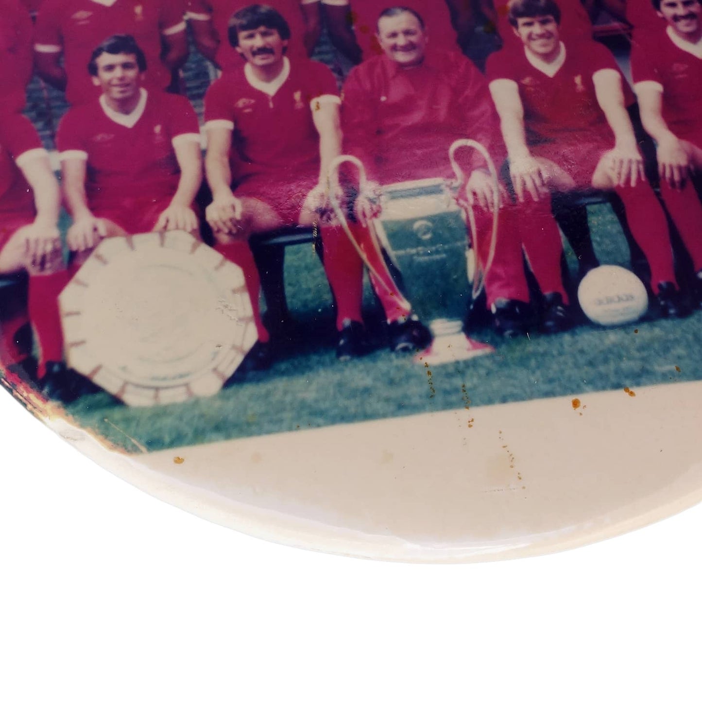 1977年 UEFAチャンピオンズカップ 初優勝 リヴァプールFC 集合写真 缶バッジ