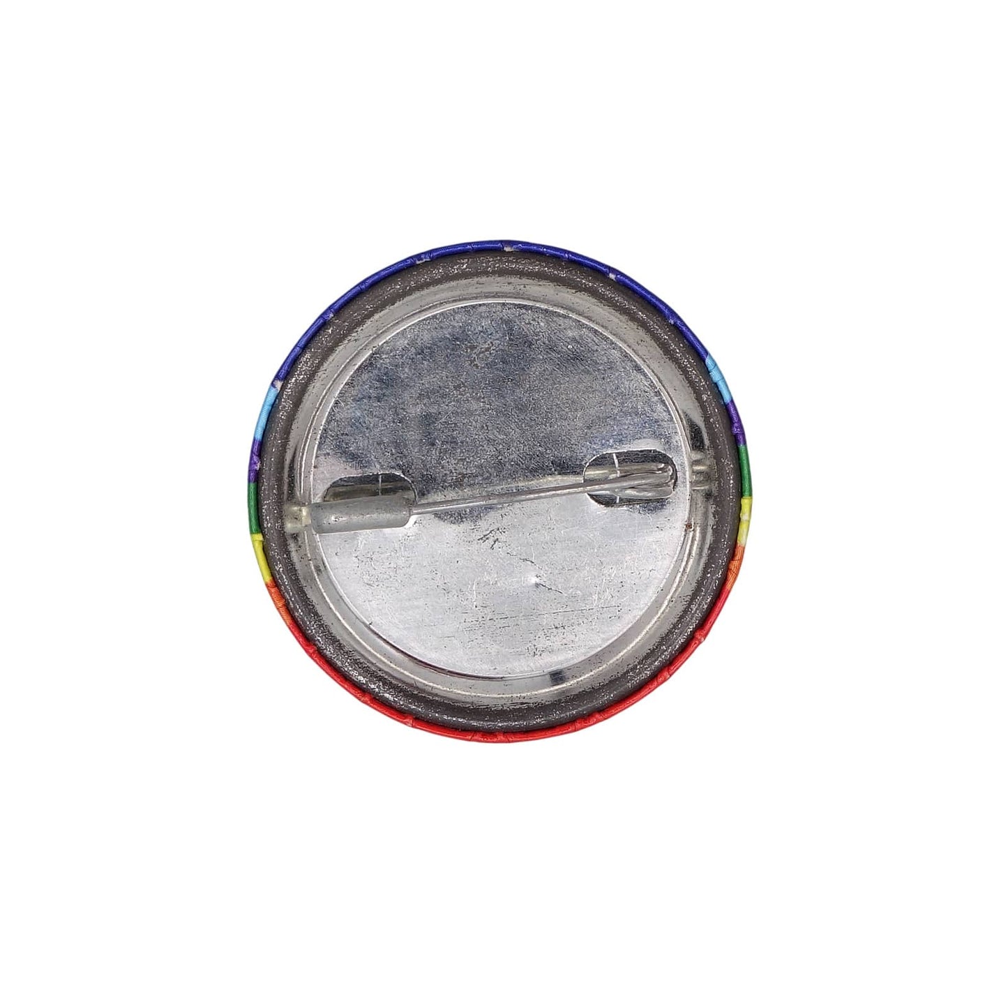 PEACE 缶バッジ バッチ Pax Christi レインボーカラー ピース