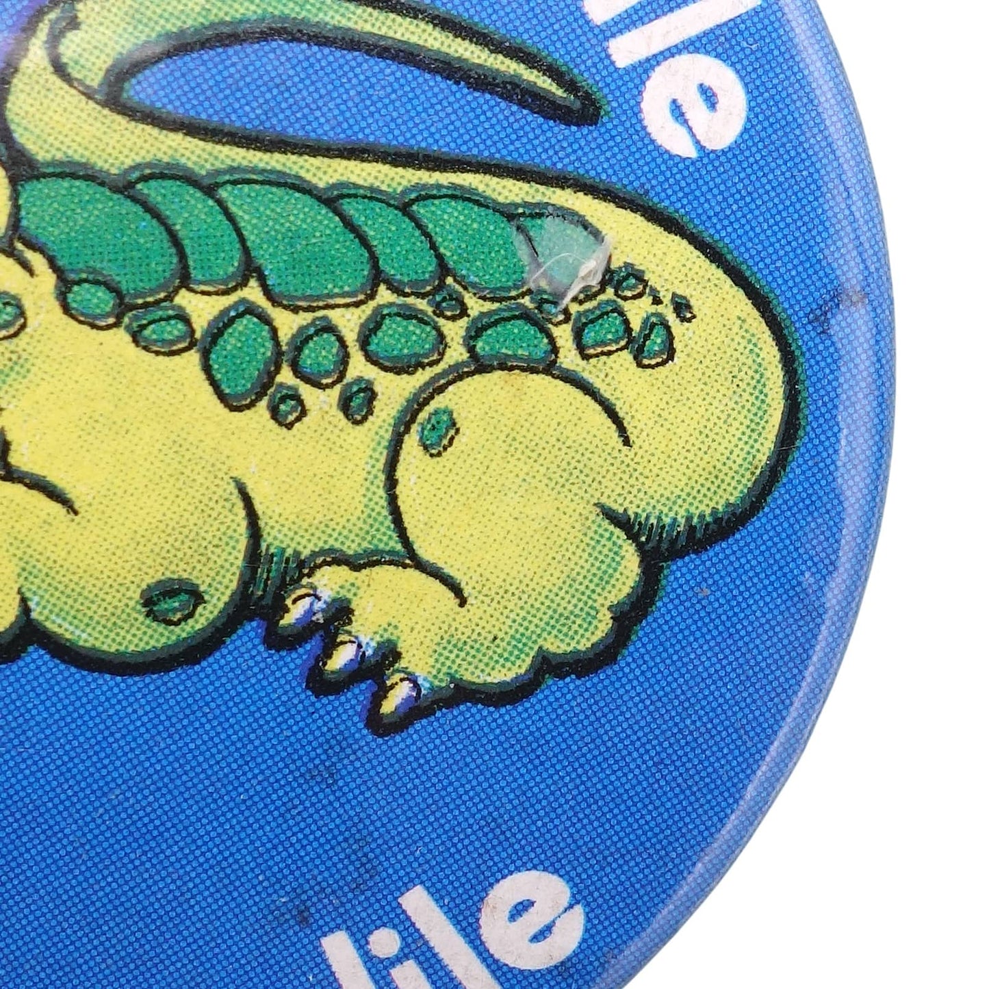 ワニ Keep your smile like the crocodile 缶バッジ バッチ