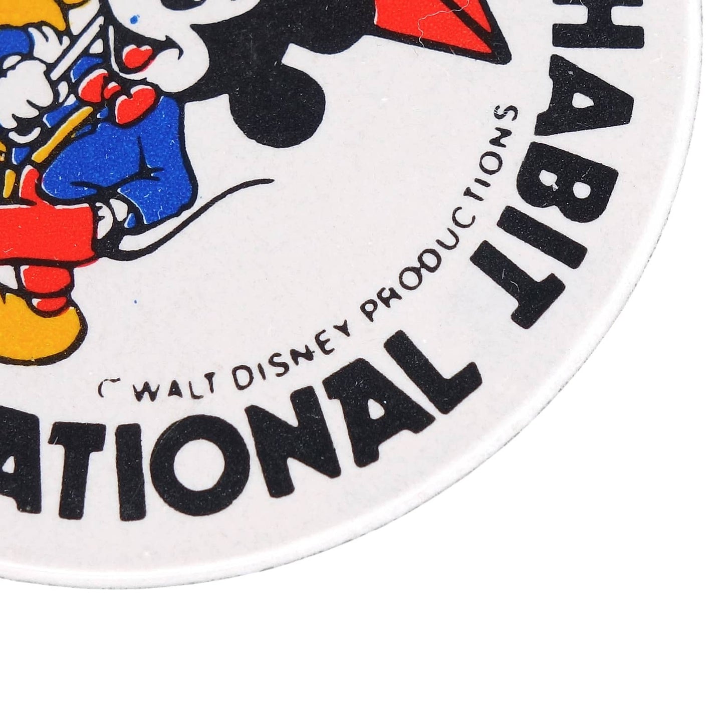 ミッキーとミニー 缶バッジ ビンテージ バッチ ABBEY NATIONAL