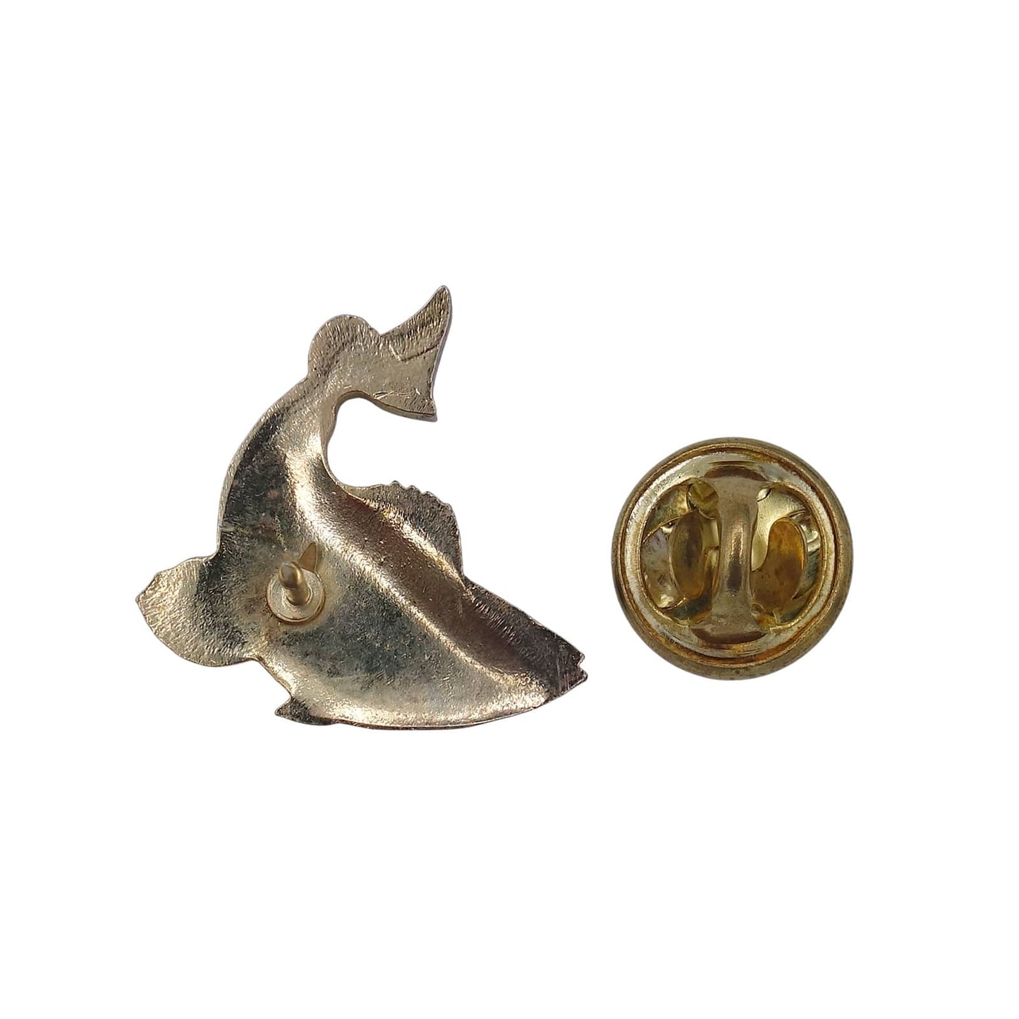 トラウト 魚 ピンズ 金色