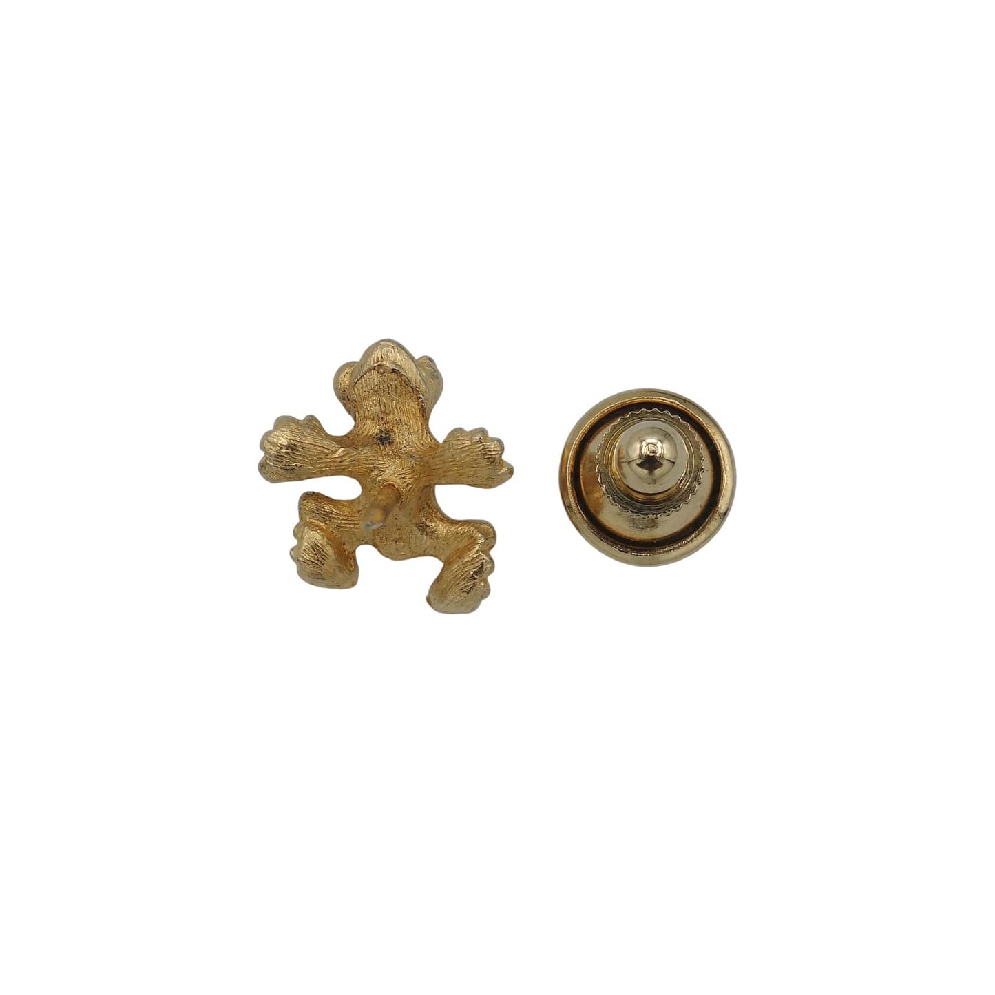 蛙 ピンズ カエル 金色 ピンバッチ アクセサリー