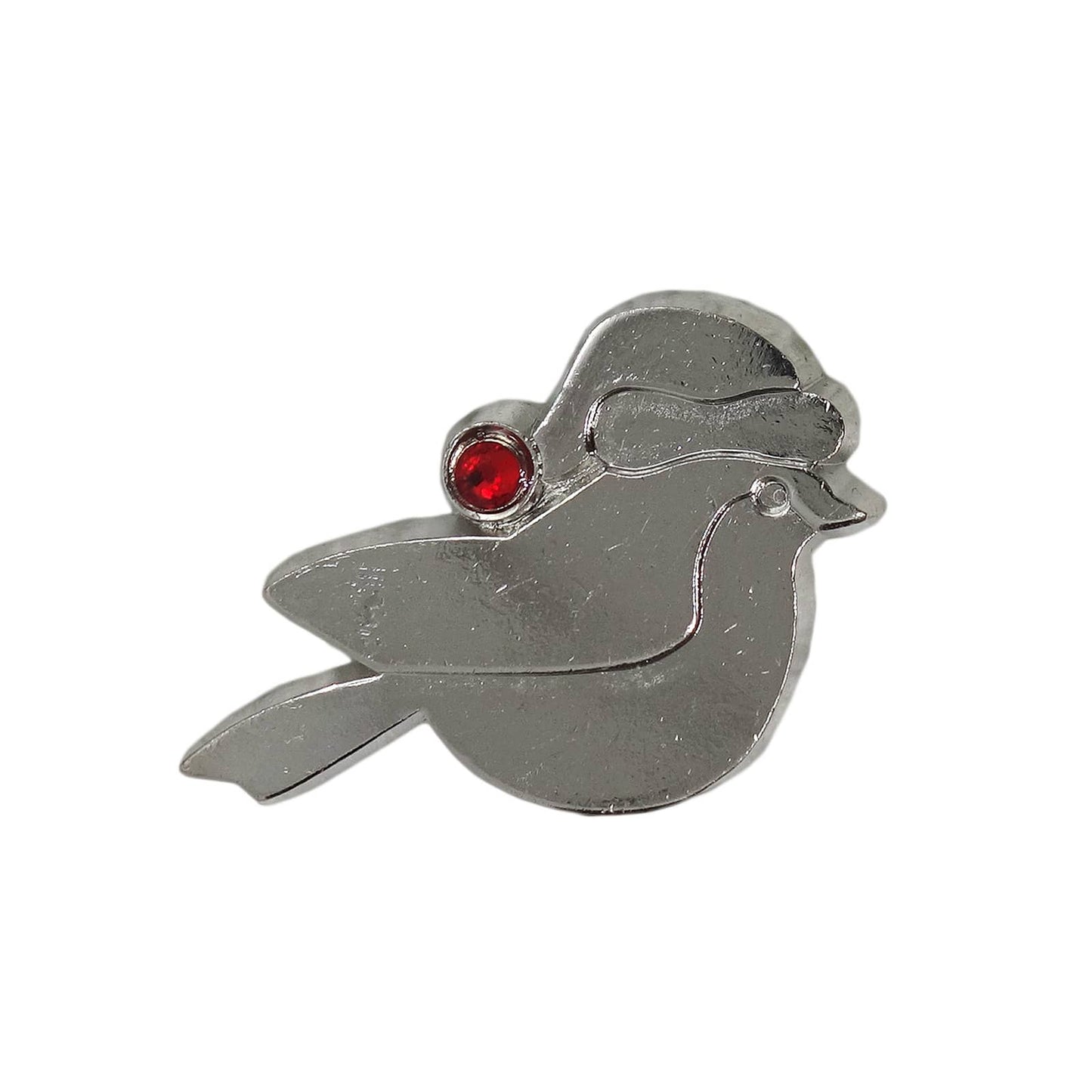 サンタ帽をかぶった鳥 ピンズ クリスマス