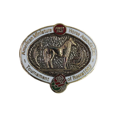 AMHA 馬 ピンズ Tournament of Roses 1987 留め具付き