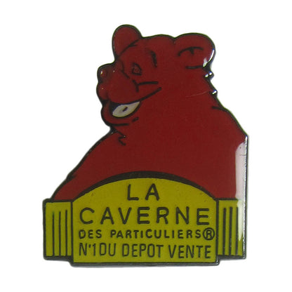 ピンズ くま  la caverne des particuliers 留め具付き レトロ