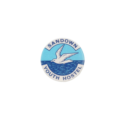 SANDOWN YOUTH HOSTEL 缶バッジ バッチ カモメ