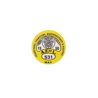 TEAMSTERS UNION 1950年 ビンテージ 缶バッジ バッチ