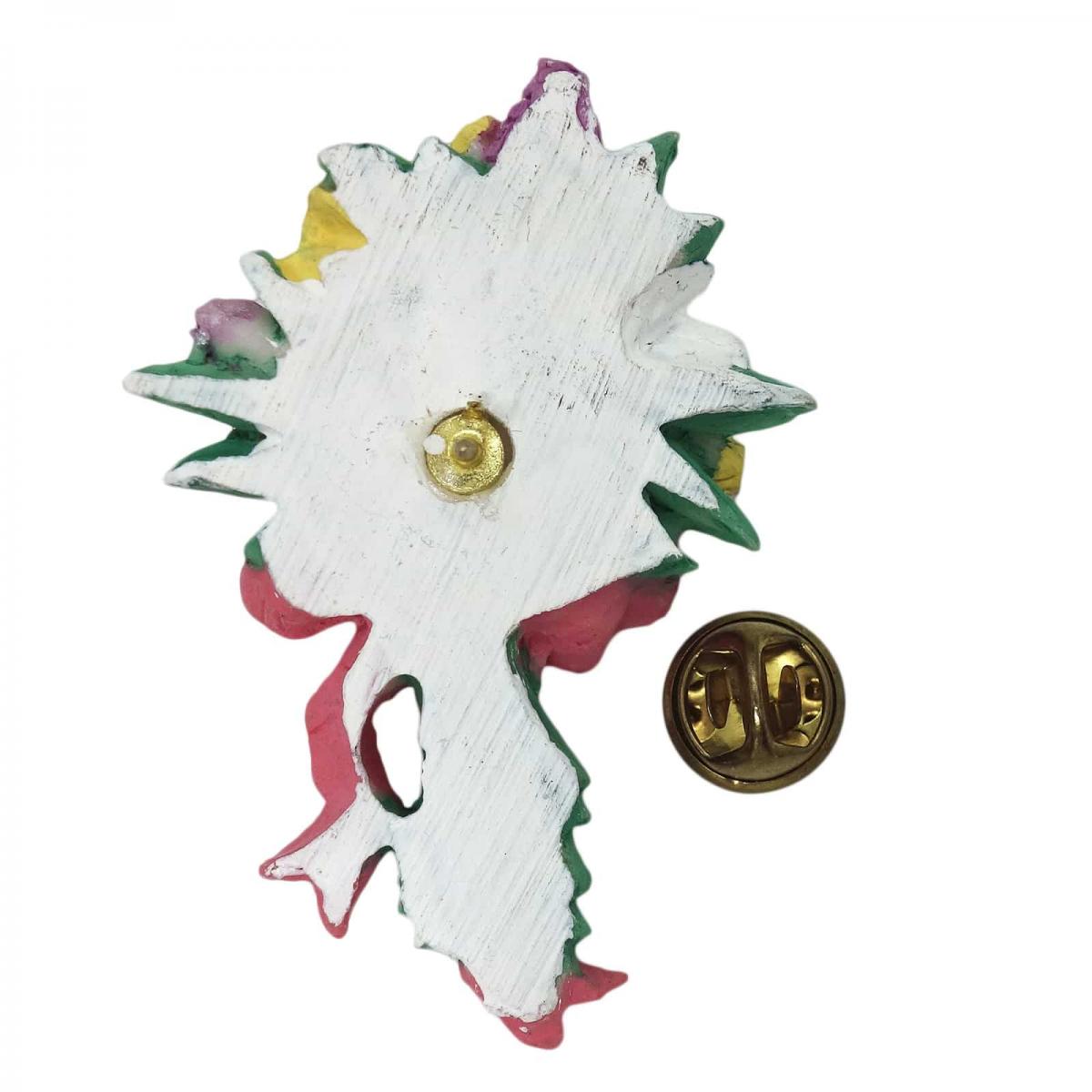花束 ピンズ 留め具付き レトロ