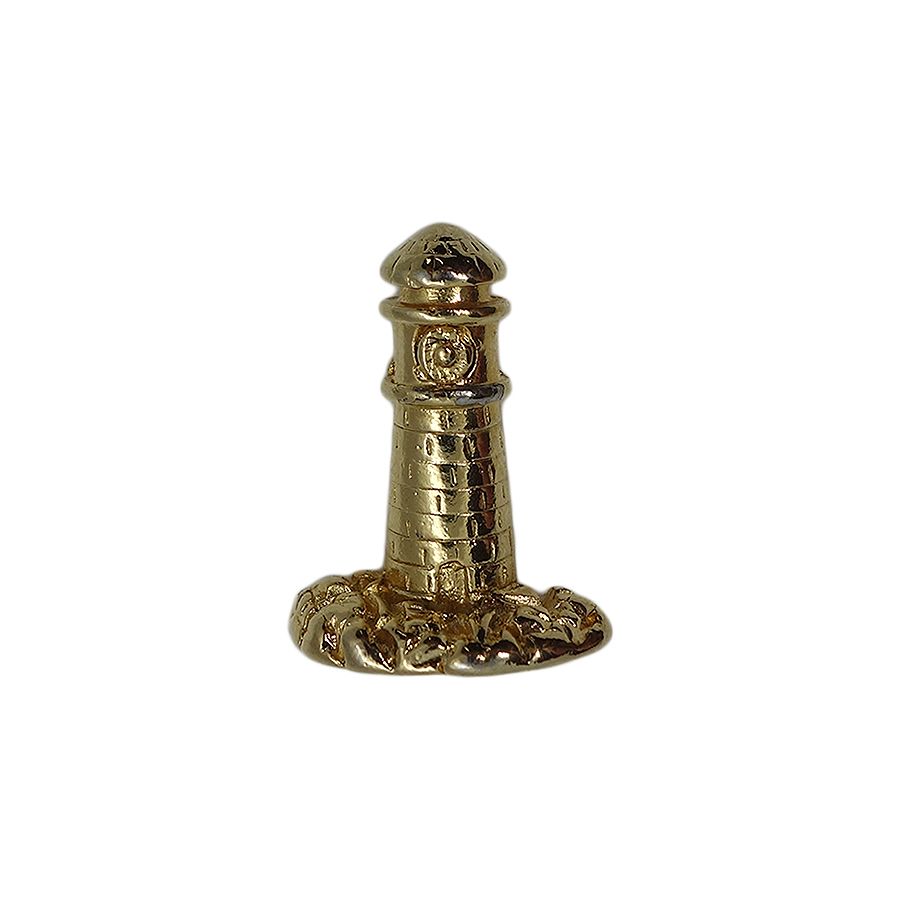 灯台 ピンズ 金色 留め具付き