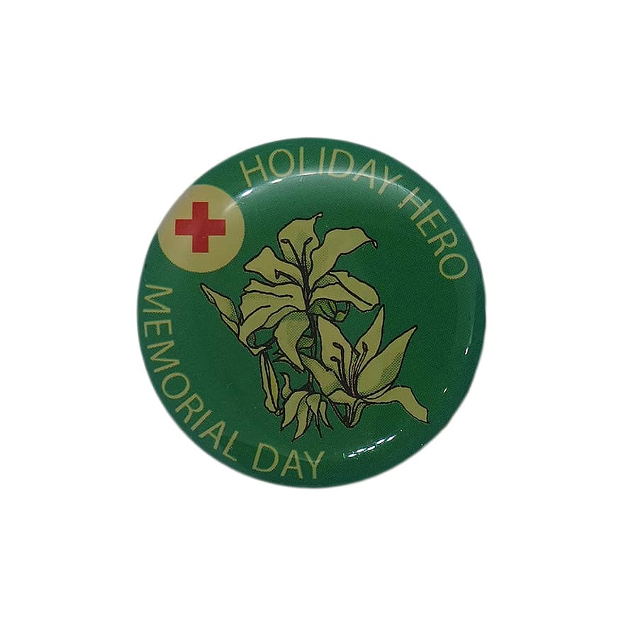 HOLIDAY HERO MEMORIAL DAY ピンズ 赤十字 留め具付き