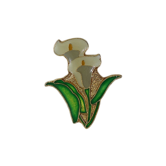 花 ピンズ 植物 留め具付き