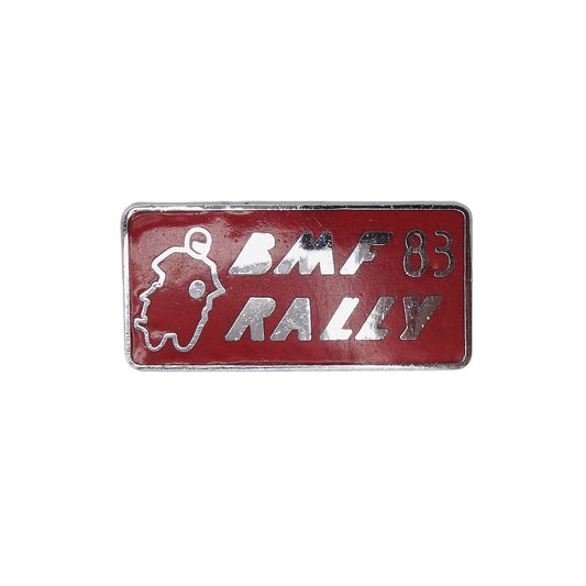 BMF 83 RALLY ピンバッジ ブローチ 英国モーターサイクリスト連盟