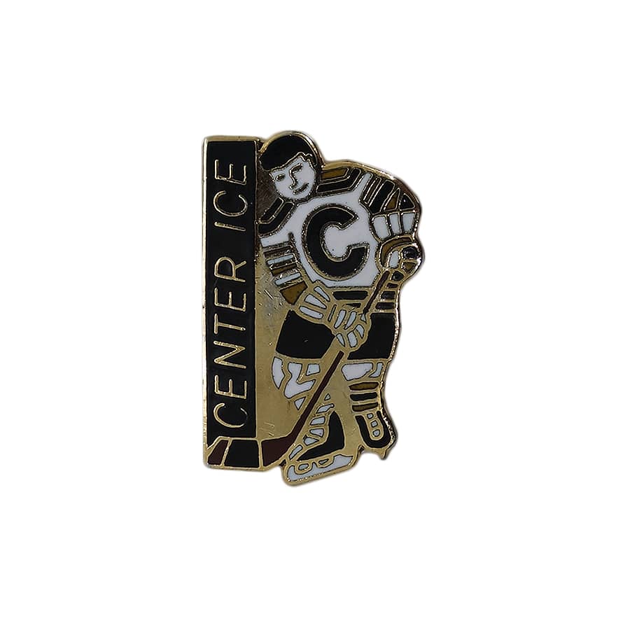 CENTER ICE ピンズ アイスホッケー 留め具付き