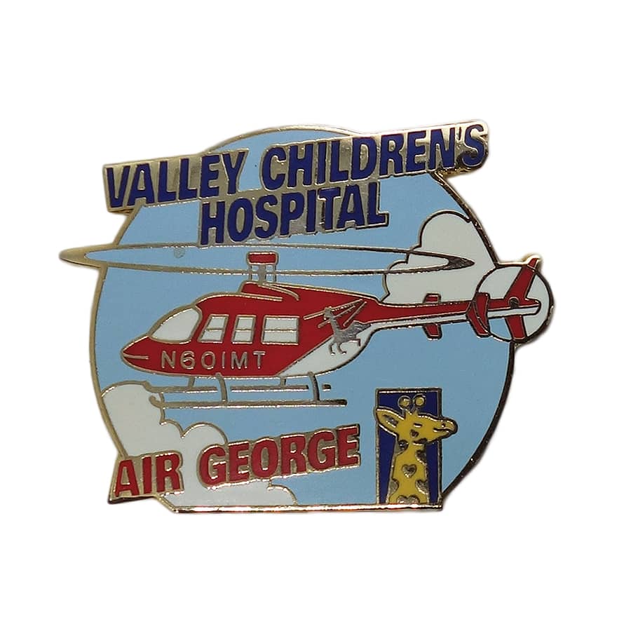 VALLEY CHILDREN'S HOSPITAL ドクターヘリ ピンズ 留め具付き