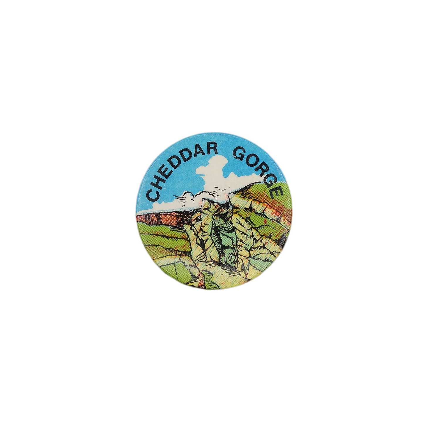 CHEDDAR GORGE チェダー渓谷 缶バッジ バッチ