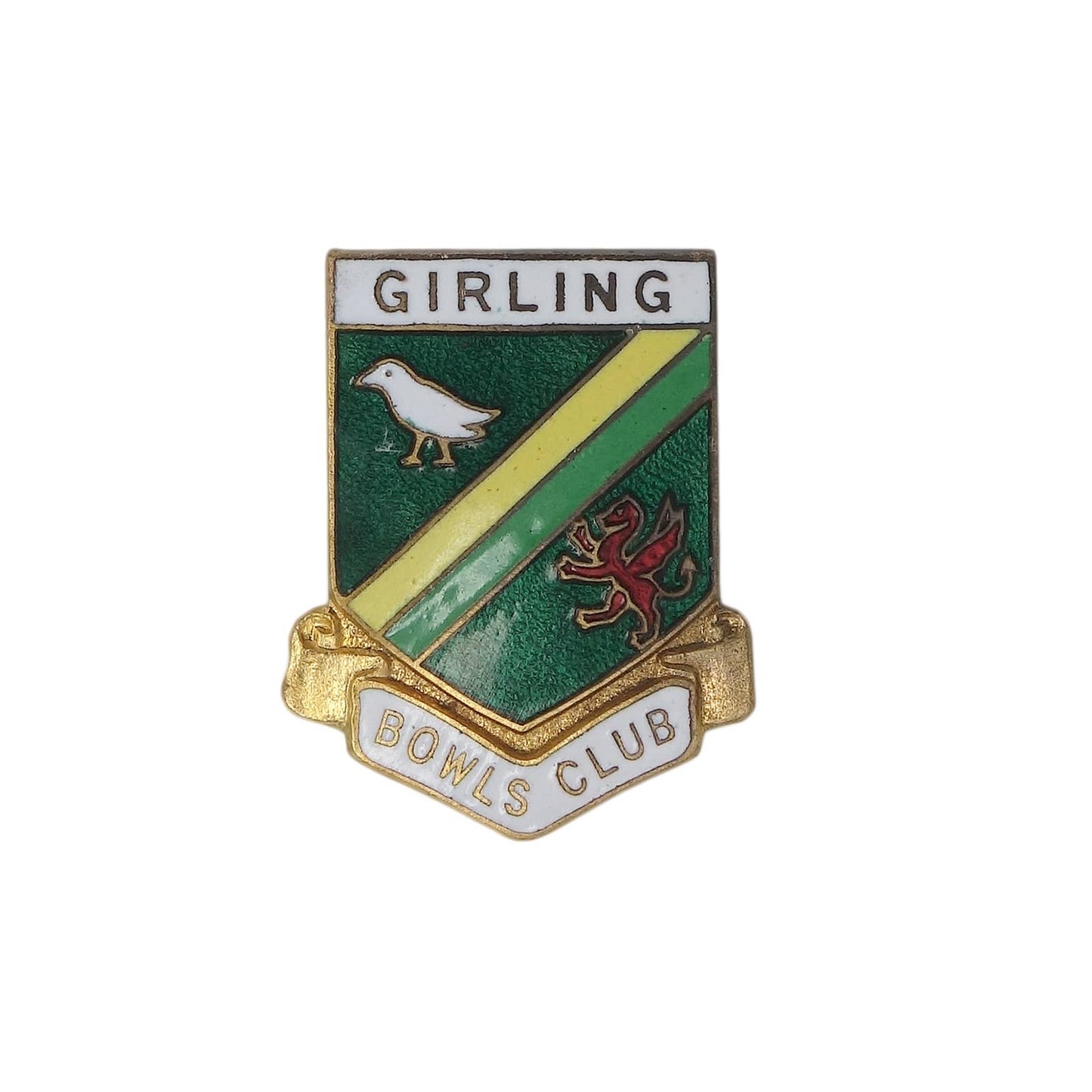 GIRLING BOWLS CLUB ピンバッジ ブローチ 英国 ローンボウルズクラブ