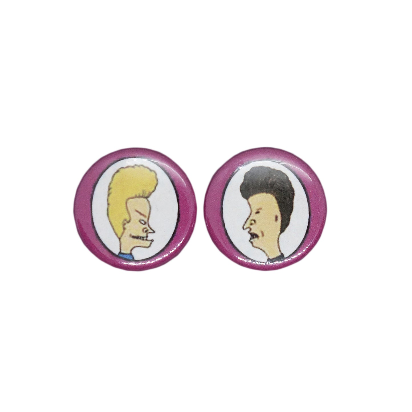 BEAVIS AND BUTT-HEAD ビーバス・アンド・バットヘッド 缶バッジ 2点セット