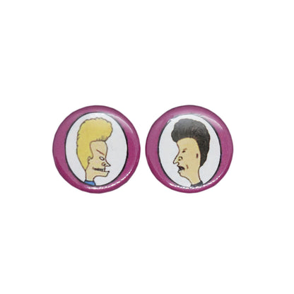 BEAVIS AND BUTT-HEAD ビーバス・アンド・バットヘッド 缶バッジ 2点セット
