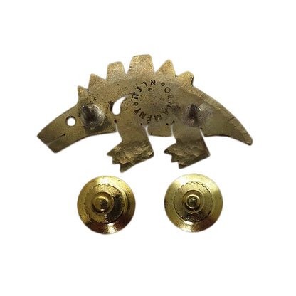 恐竜 ピンズ 留め具付き