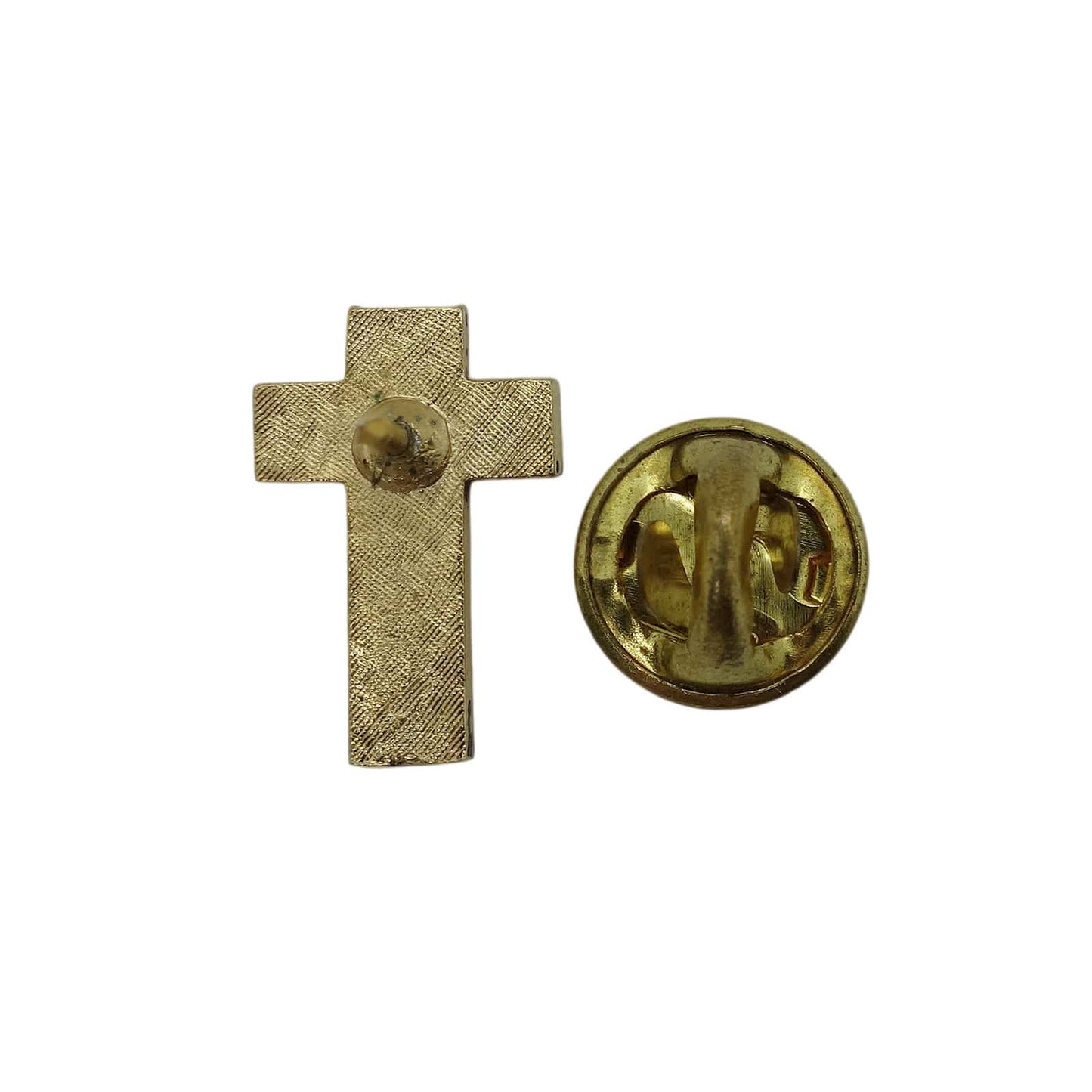 God Loves You & So Do I! 十字架 ピンズ クロス 留め具付き