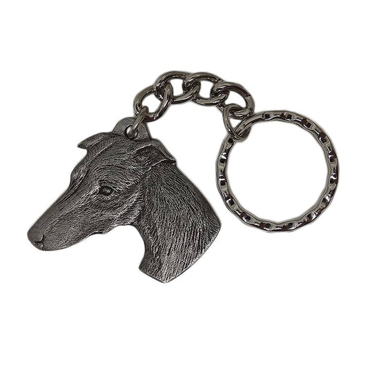 ウィペット 犬 キーホルダー Rawcliffe ピューター ヴィンテージ