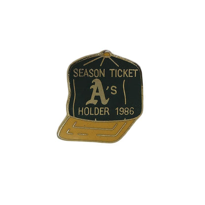 MLB アスレチックス SEASON TICKETHOLDER ピンズ 野球 キャップ 留め具付き