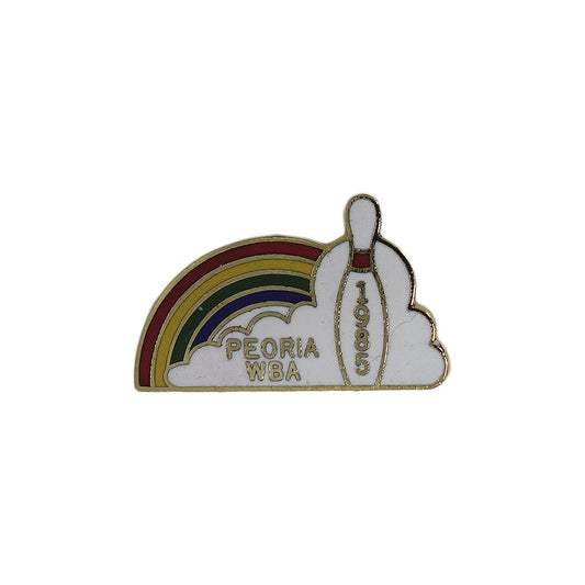 PEORIA WBA ボウリング ピンズ ビンテージ 留め具付き