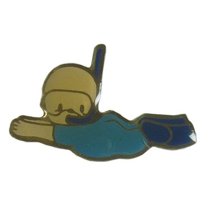 ピンズ Babies 赤ちゃん ダイバー フランス 留め具付き レトロ ピンバッジ