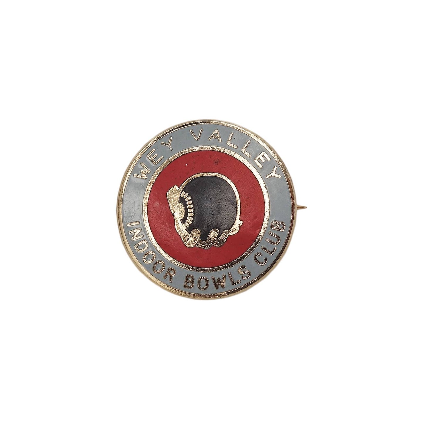 WEY VALLEY INDOOR BOWLS CLUB ピンバッジ 英国 ローンボウルズクラブ