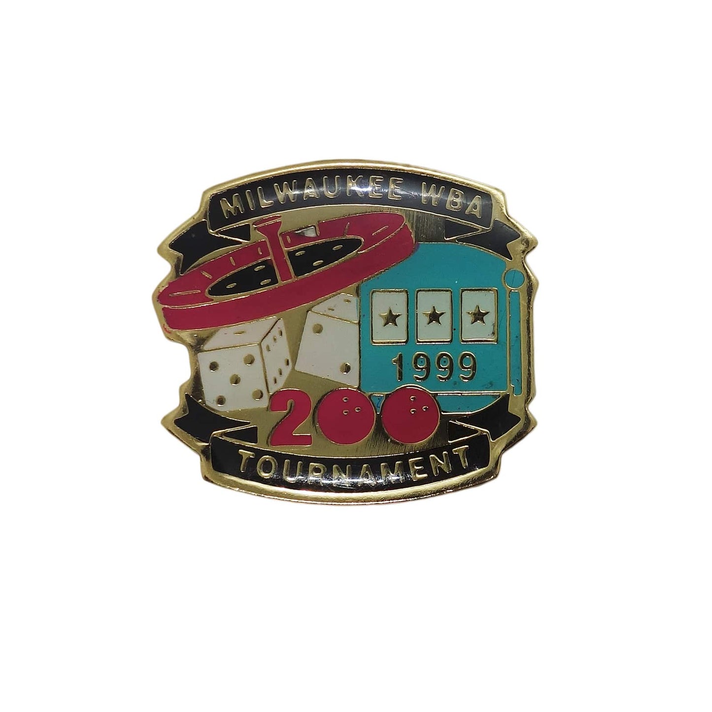 MILWAUKEE WBA TOURNAMENT ボウリング ピンズ 留め具付き