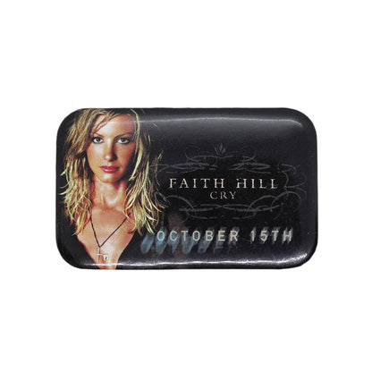 FAITH HILL フェイス・ヒル 缶バッジ CRY プロモーション カントリー歌手