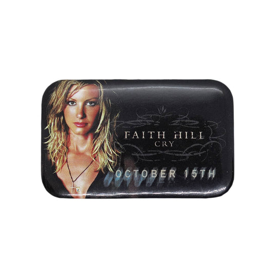 FAITH HILL フェイス・ヒル 缶バッジ CRY プロモーション カントリー歌手