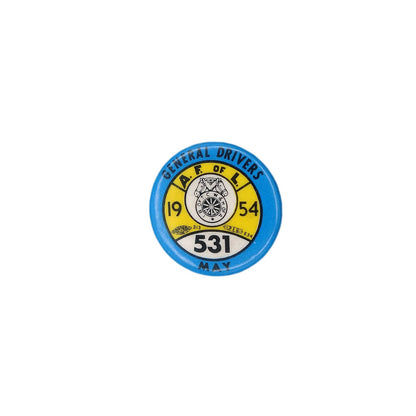 TEAMSTERS UNION 1954年 ビンテージ 缶バッジ バッチ