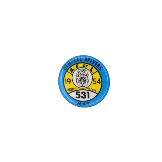 TEAMSTERS UNION 1954年 ビンテージ 缶バッジ バッチ